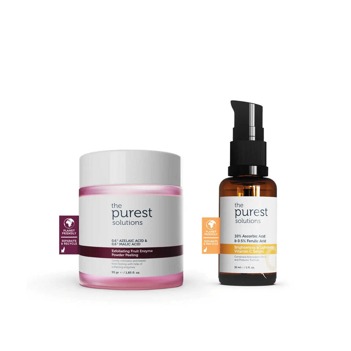 Canlandırıcı ve Aydınlatma Etkili Peeling İçeren Cilt Bakım Seti