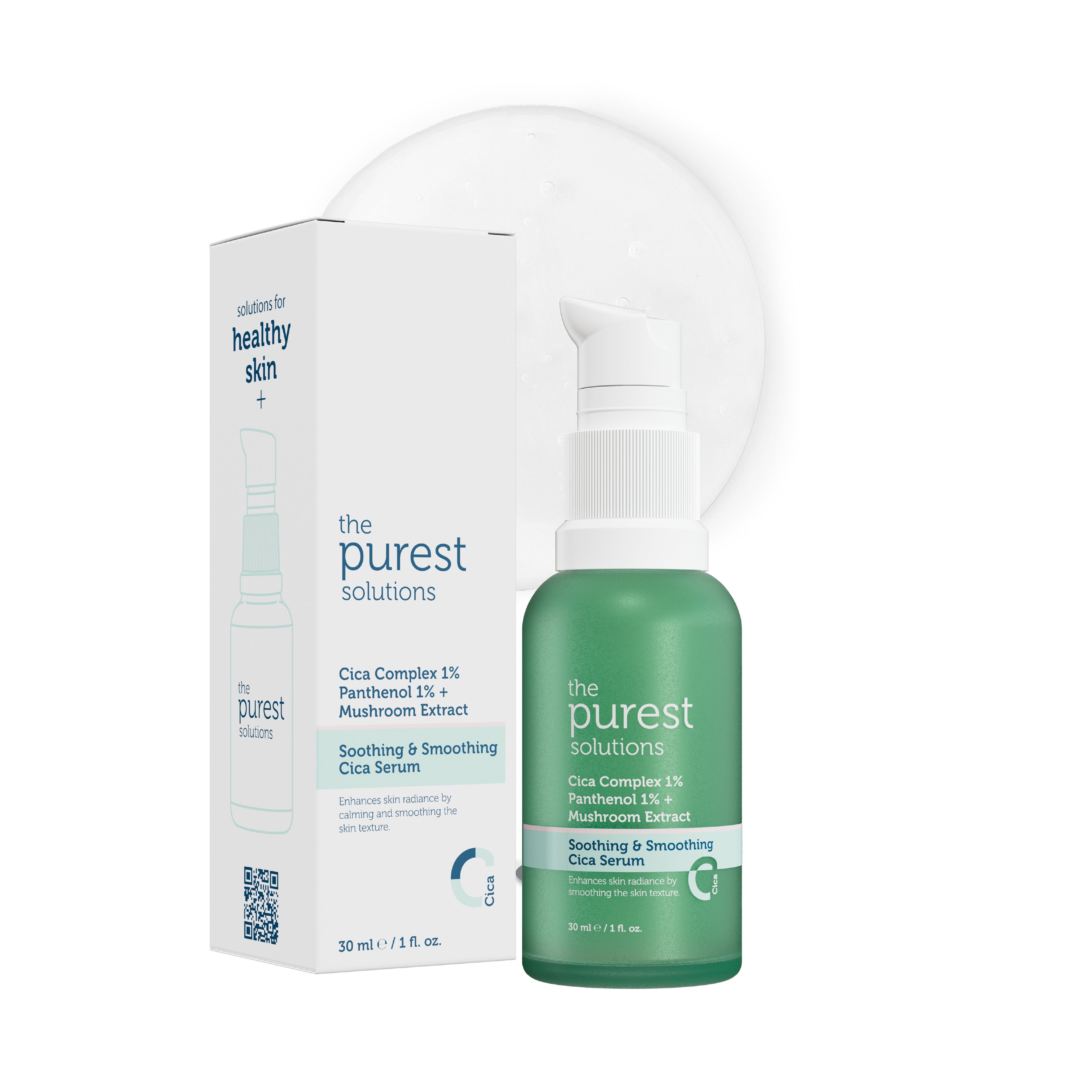 Soothing & Smoothing Cica Serum / Anti-Redness and Barrier Repair Cica Serum for Sensitive Skin 30 ml