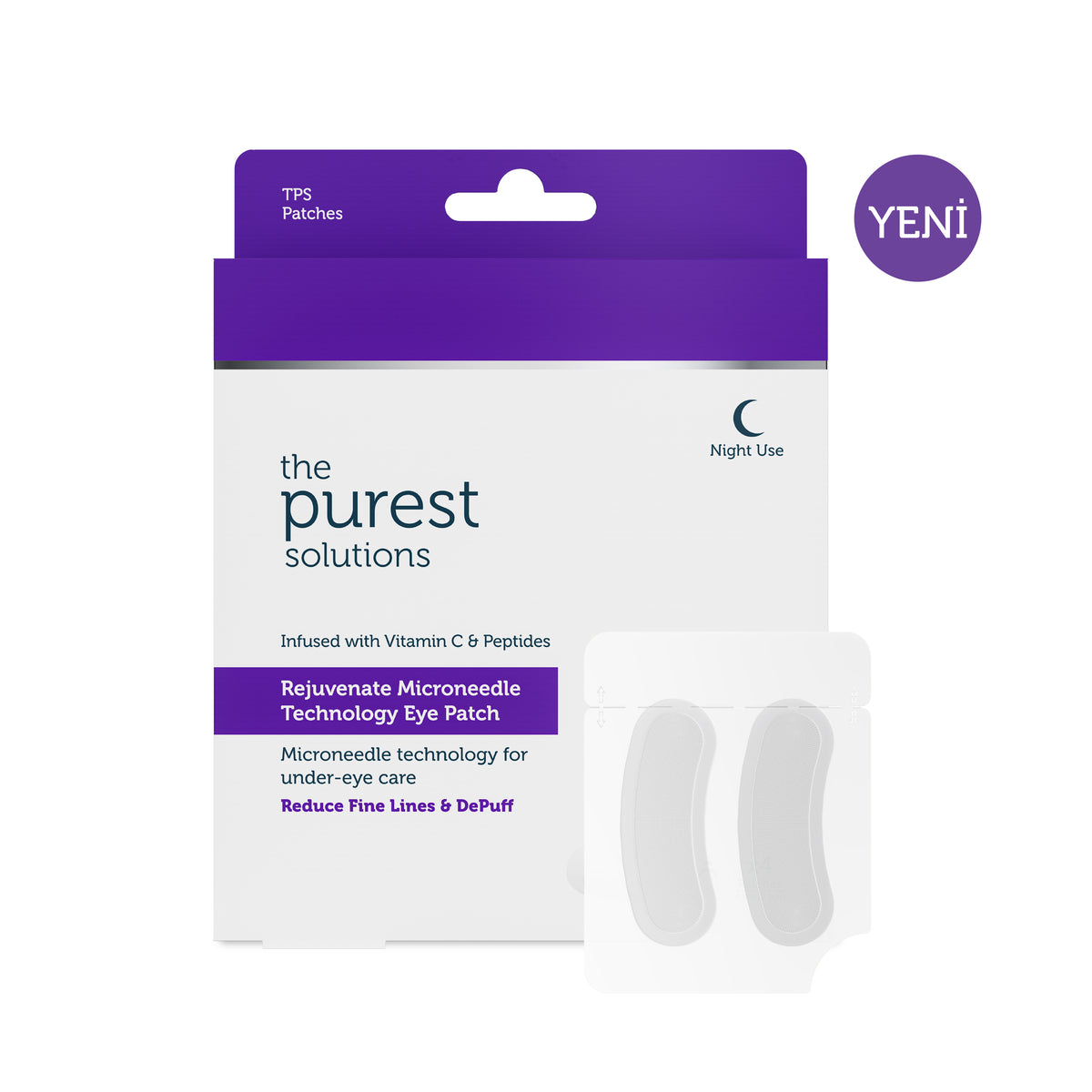 Microneedle Teknolojili Aydınlatıcı & İnce Çizgi Karşıtı Göz Altı Bandı / Patch