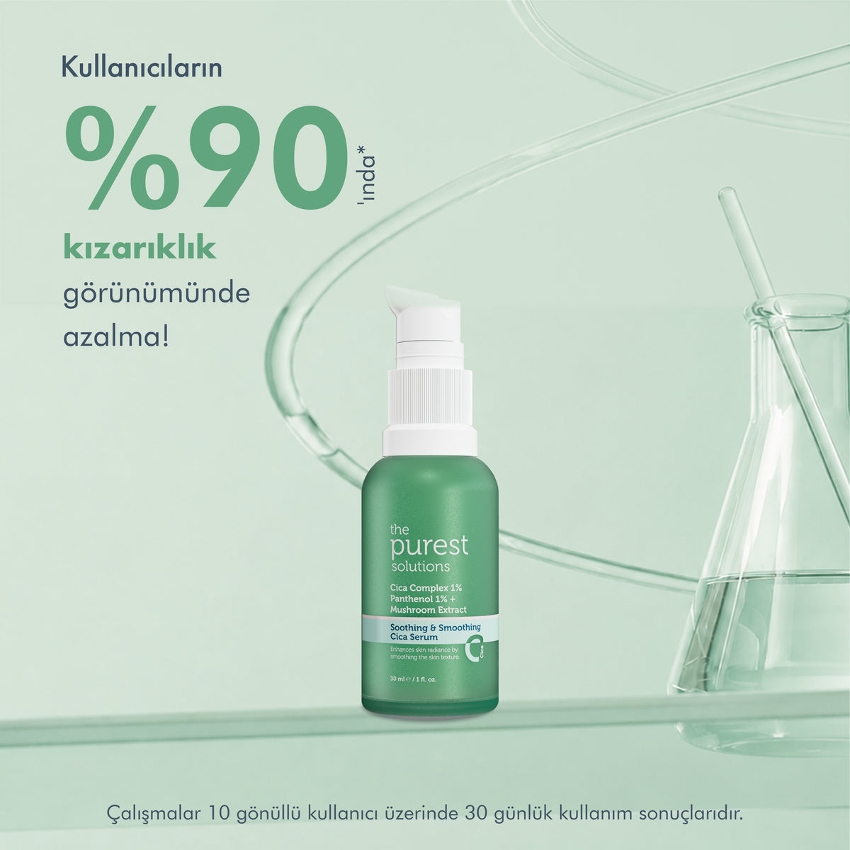 Soothing & Smoothing Cica Serum / Anti-Redness and Barrier Repair Cica Serum for Sensitive Skin 30 ml