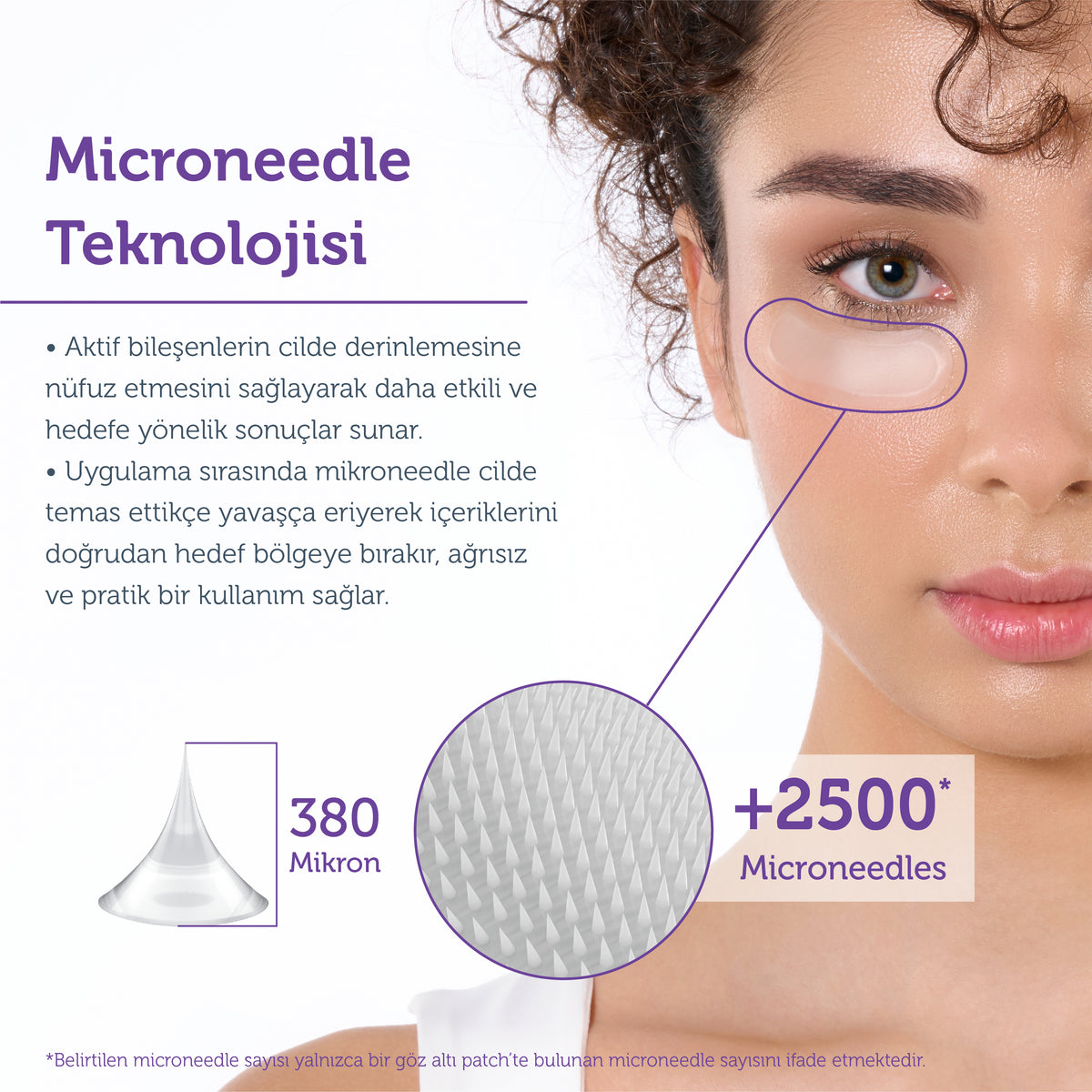 Microneedle Teknolojili Aydınlatıcı & İnce Çizgi Karşıtı Göz Altı Bandı / Patch