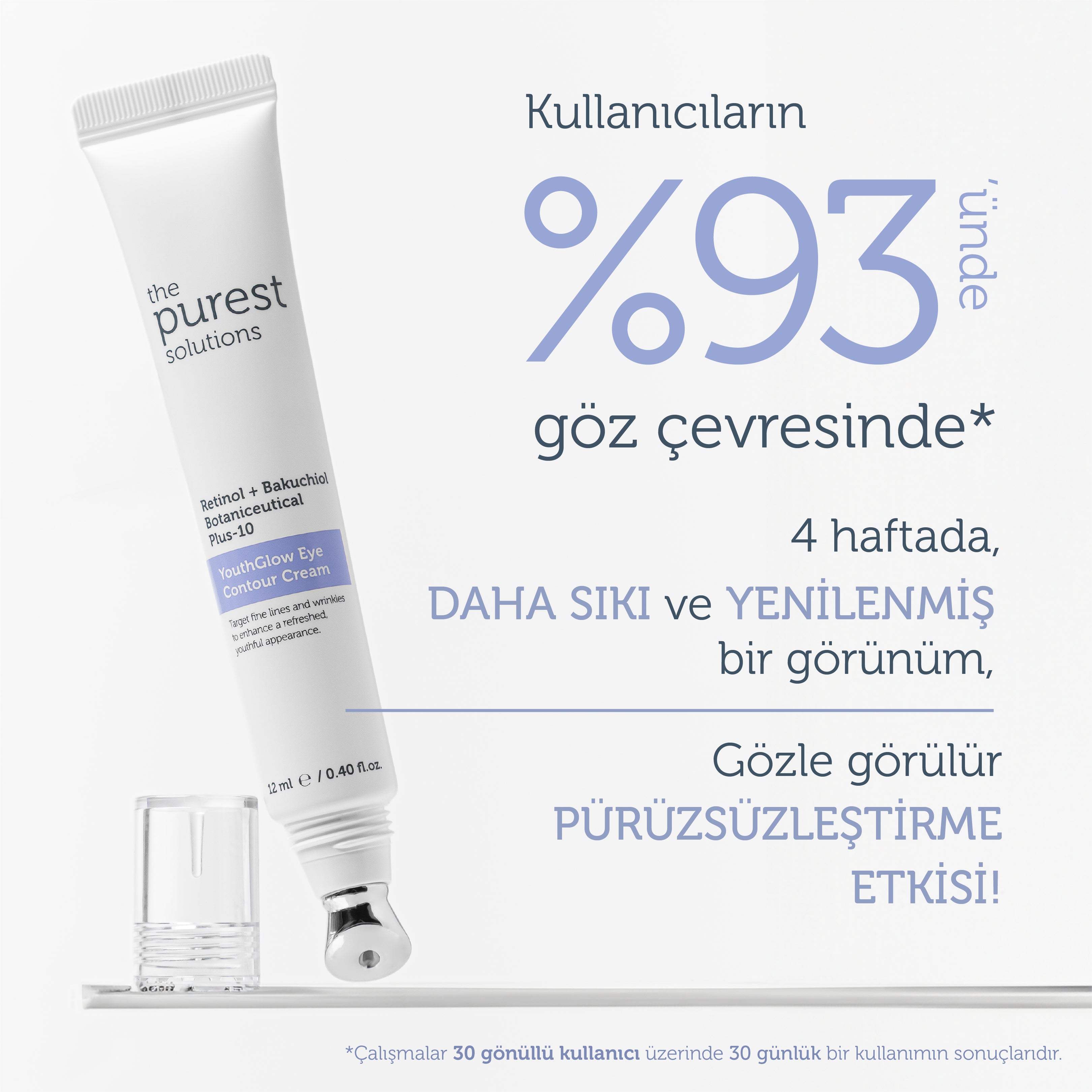 Adenozin İçerikli Kırışıklık Karşıtı Göz Çevresi Kremi 12 ml