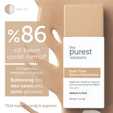 Cilt Tonu Eşitleyici & Leke Karşıtı  Serum Fondöten  SPF 50+,30 ml – Orta/Koyu Ton