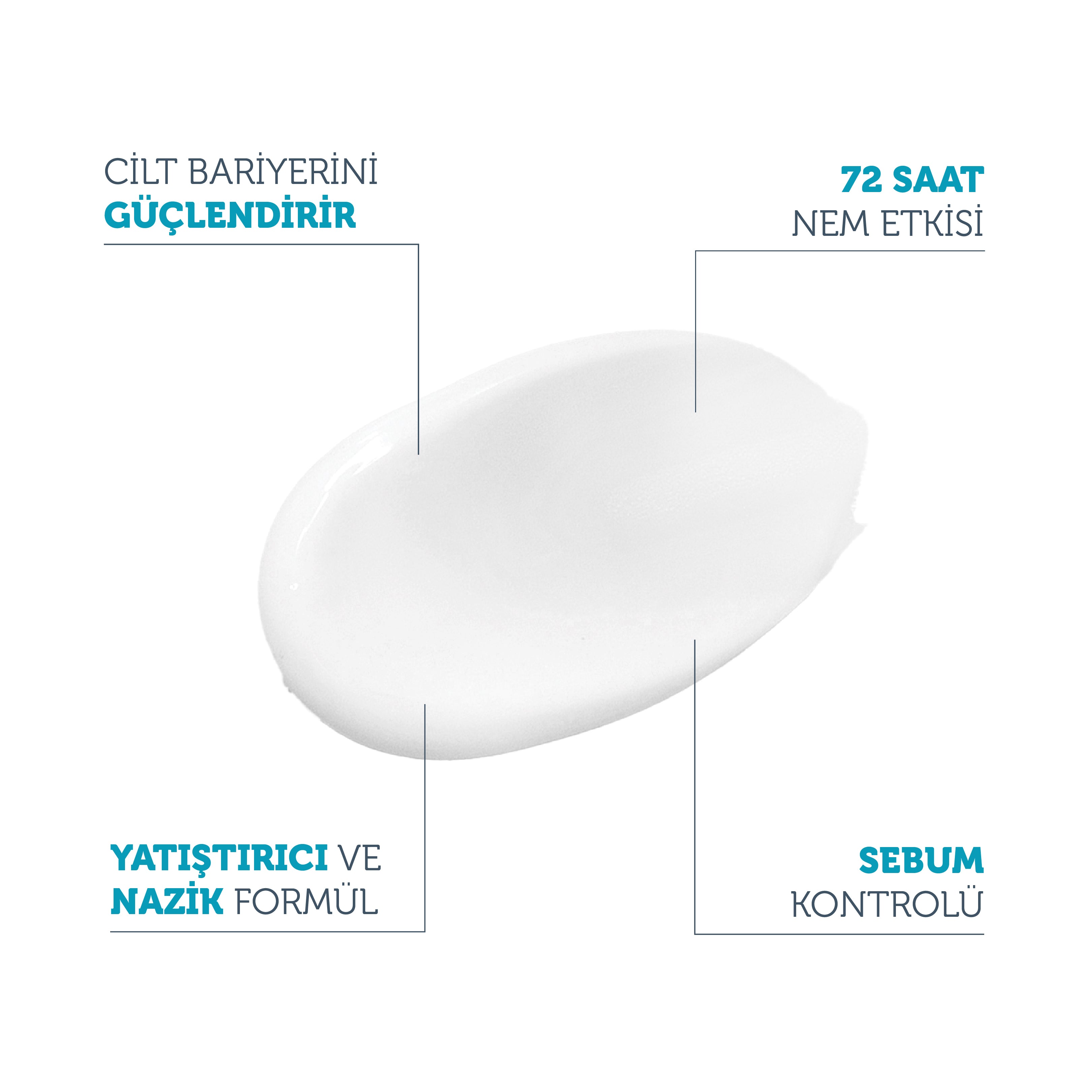 72 Saat Etkili Sebum Dengeleyici Günlük Nemlendirici Krem