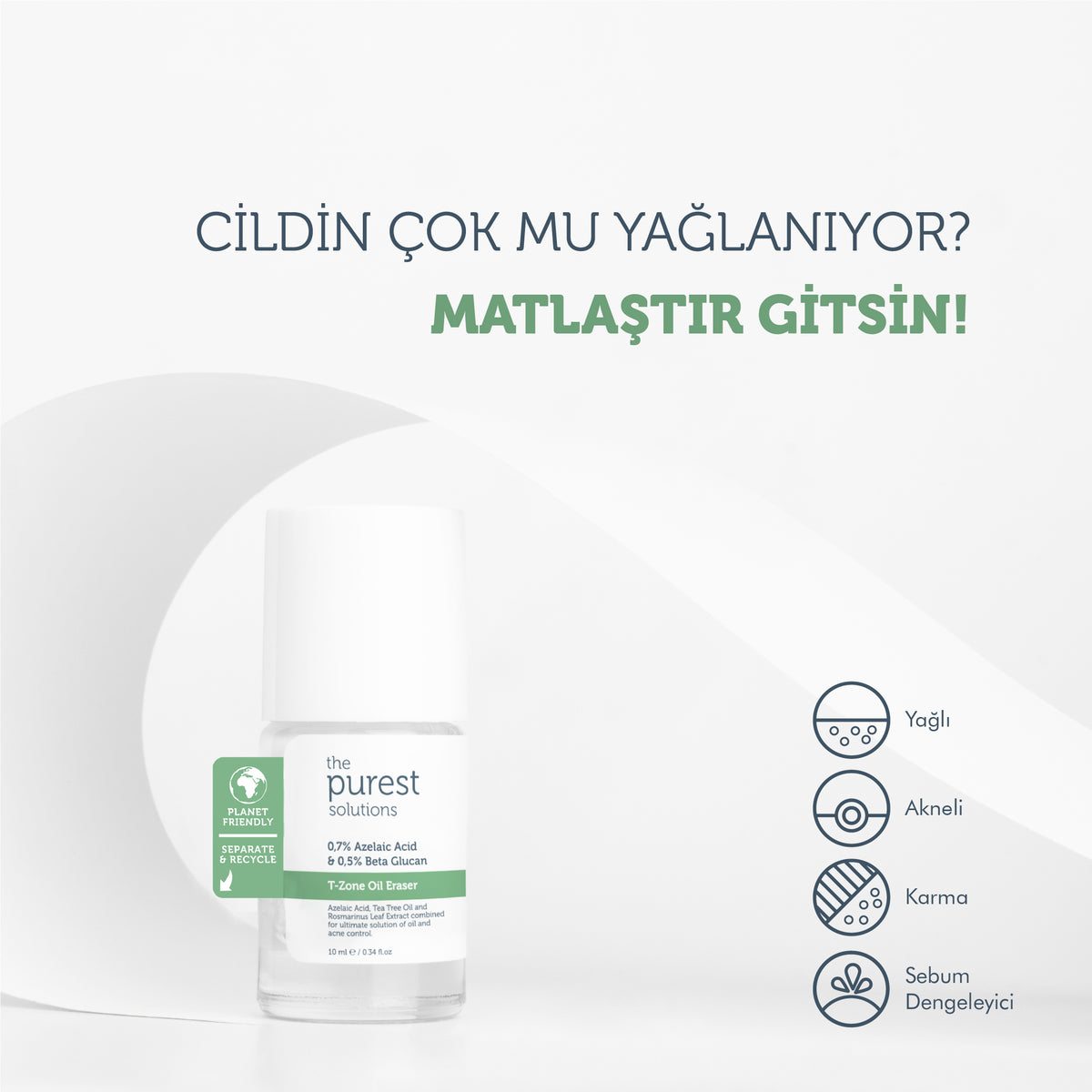 Sivilceli Ciltler İçin Cilt Bakım Seti, Premium Bag Hediyeli