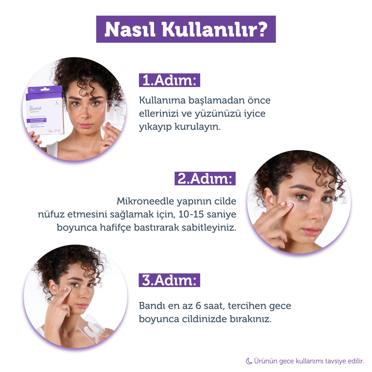 Microneedle Teknolojili Aydınlatıcı & İnce Çizgi Karşıtı Göz Altı Bandı / Patch