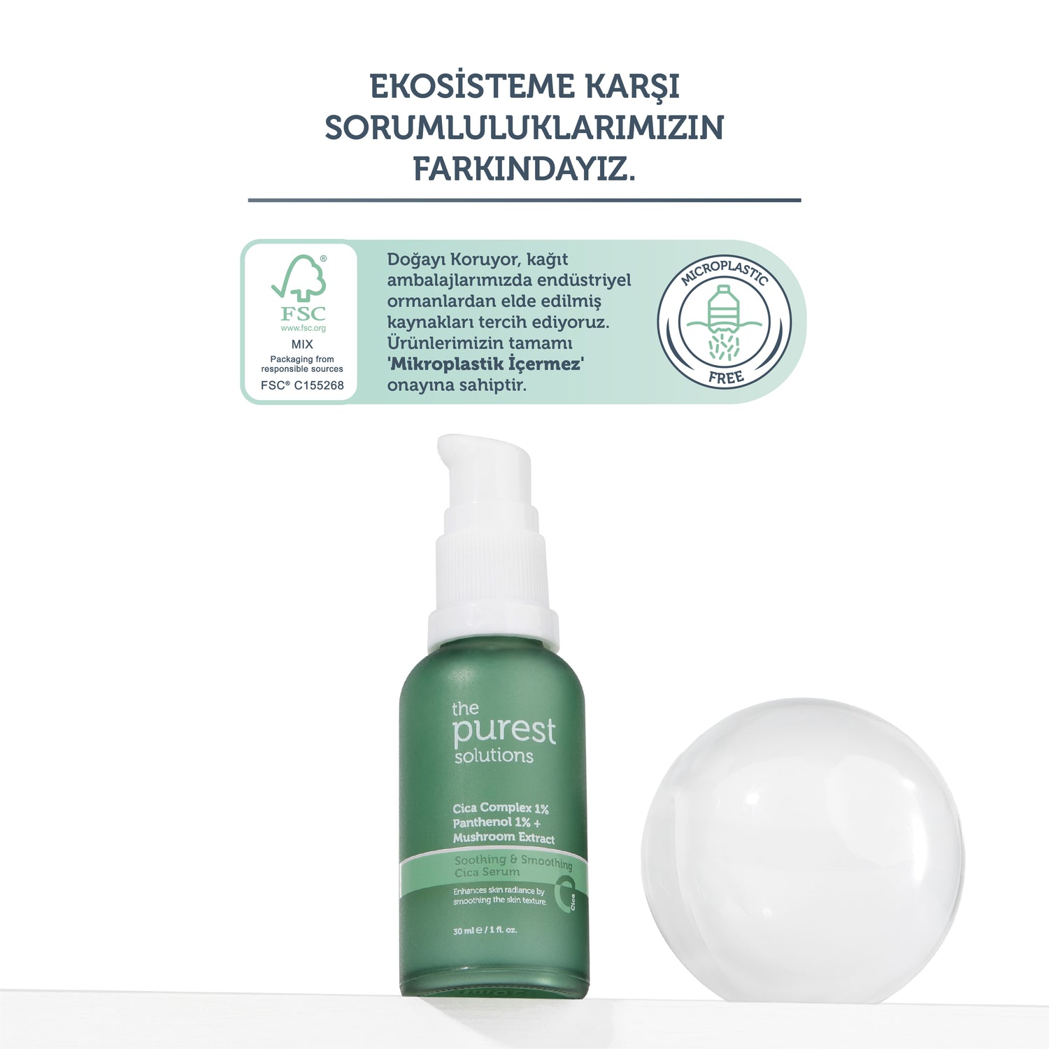 Hassas Ciltler için Kızarıklık Karşıtı ve Bariyer Onarıcı Cica Serum 30 Ml