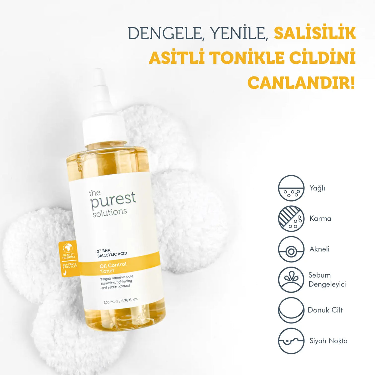 Yağlı ve Karma Ciltler İçin Gözenek Görünümünü Azaltmaya Yardımcı Cilt Bakım Rutini Seti