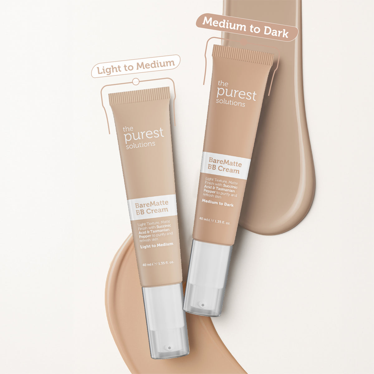 Yağlı ve Karma Ciltler İçin Matlaştırıcı BB Krem, SPF 50+,40 ml – Orta/Koyu Ton