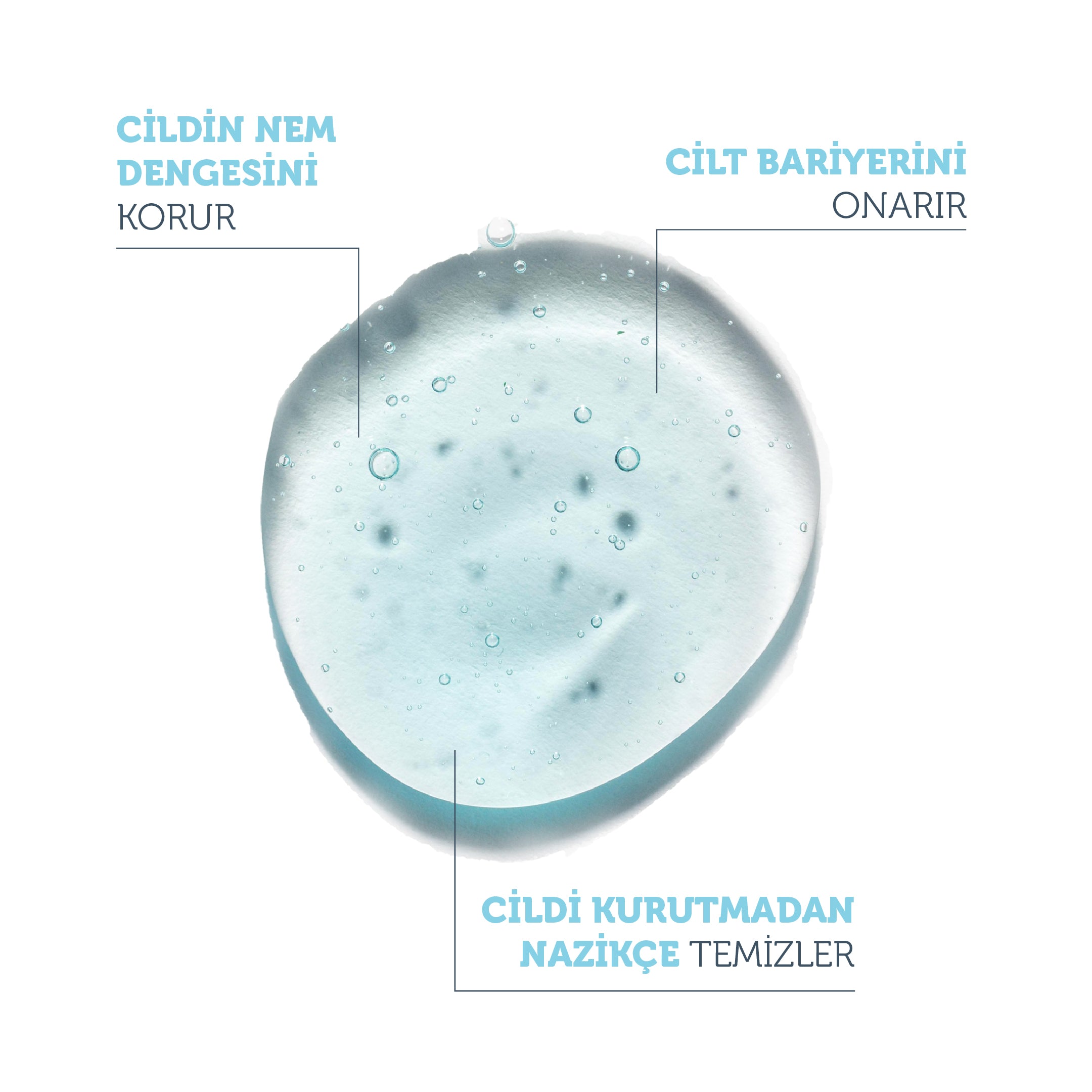 Kuru ve Karma Ciltler İçin Nemlendirici ve Bariyer Onarıcı Hyalüronik Asit Yüz Temizleme Jeli 200 Ml