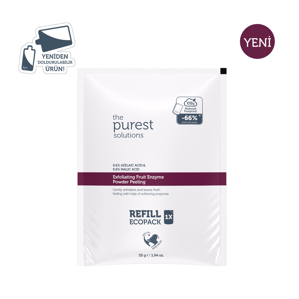 Refill Ekolojik Yedek Paket- Arındırıcı ve Aydınlatıcı Enzim Kırmızı Toz Peeling 55 Gr Refill Ekolojik Yedek Paket- Arındırıcı ve Aydınlatıcı Enzim Kırmızı Toz Peeling 55 Gr