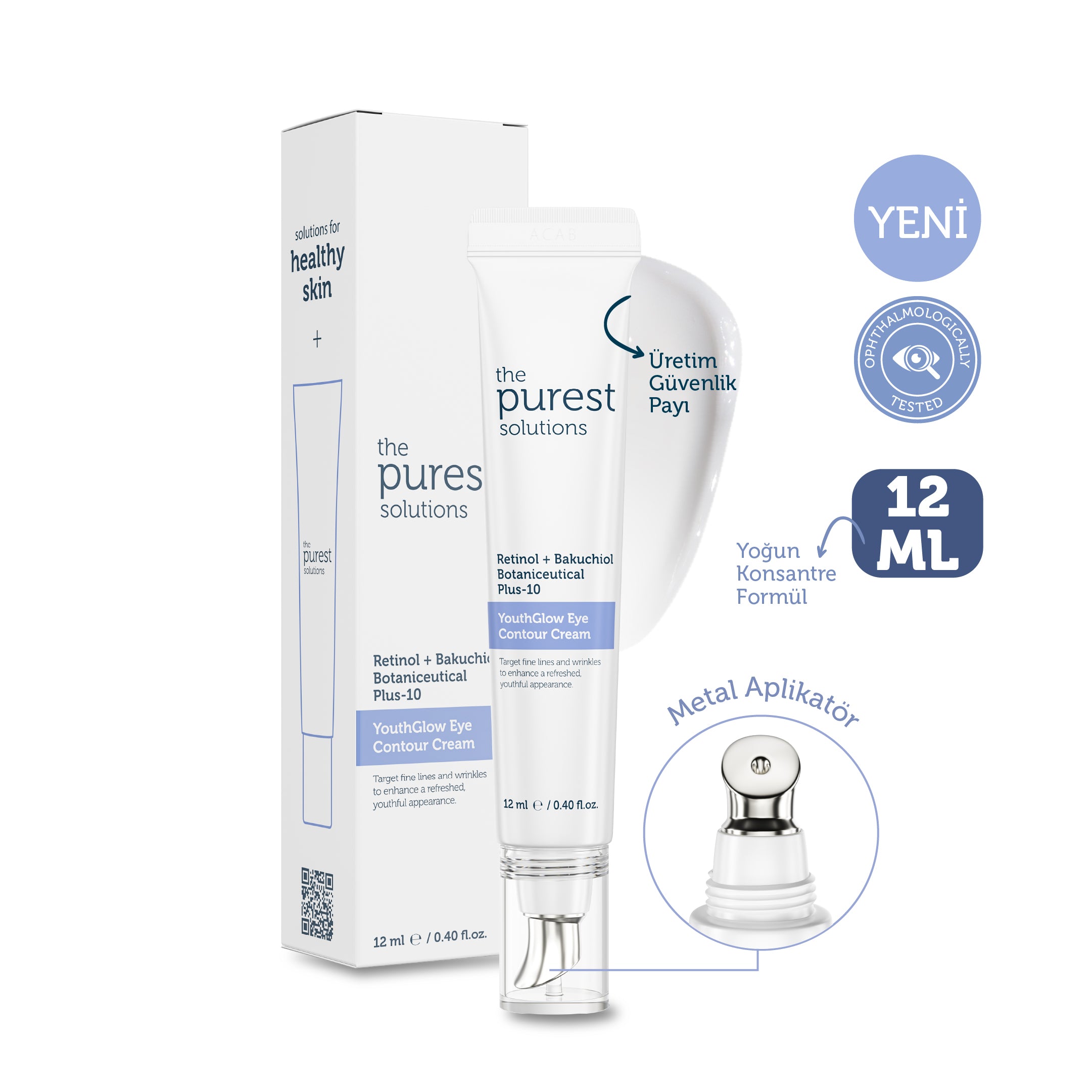 Adenozin İçerikli Kırışıklık Karşıtı Göz Çevresi Kremi 12 ml