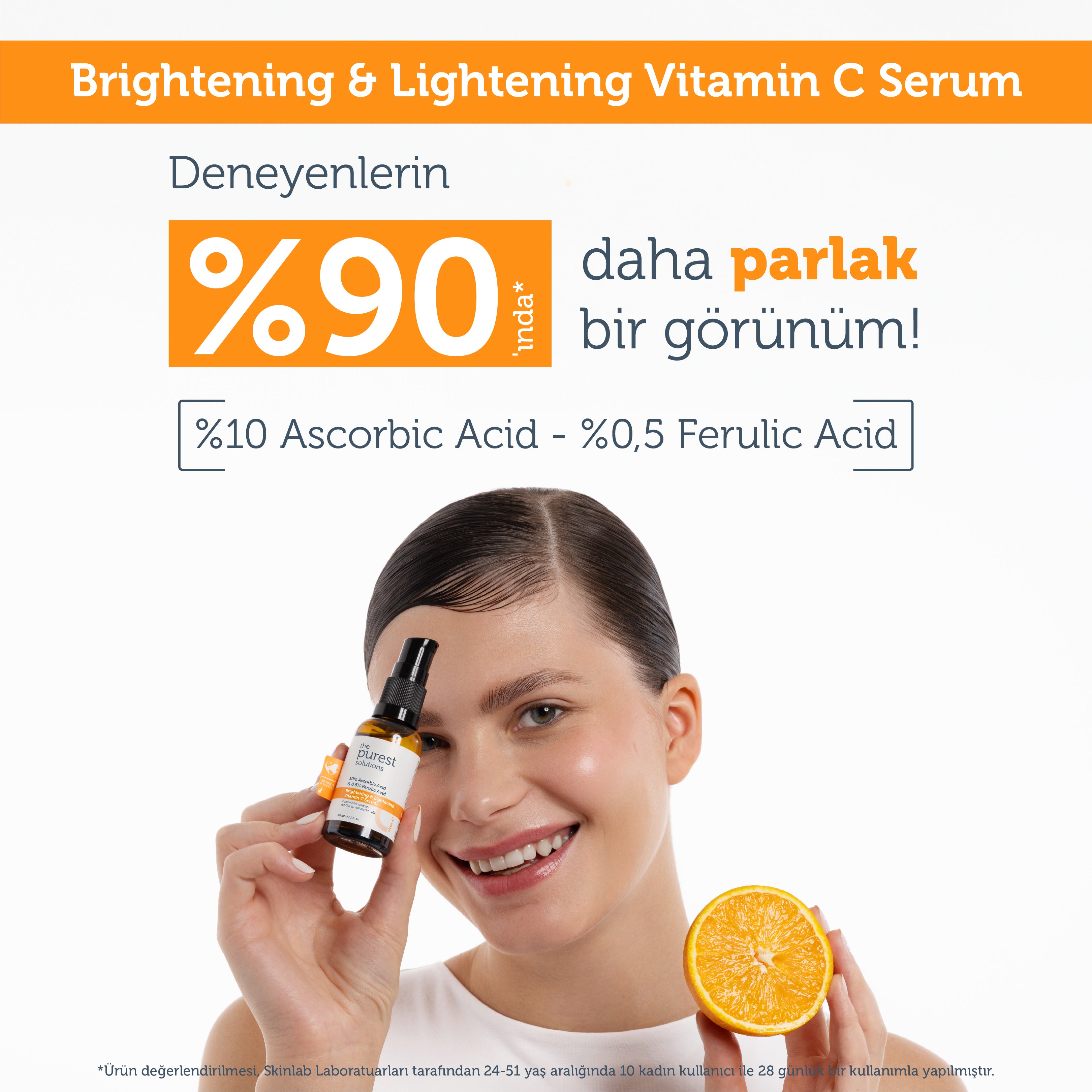 Aydınlatıcı ve Cilt Tonu Eşitleyici C Vitamini Cilt Serumu 30 Ml
