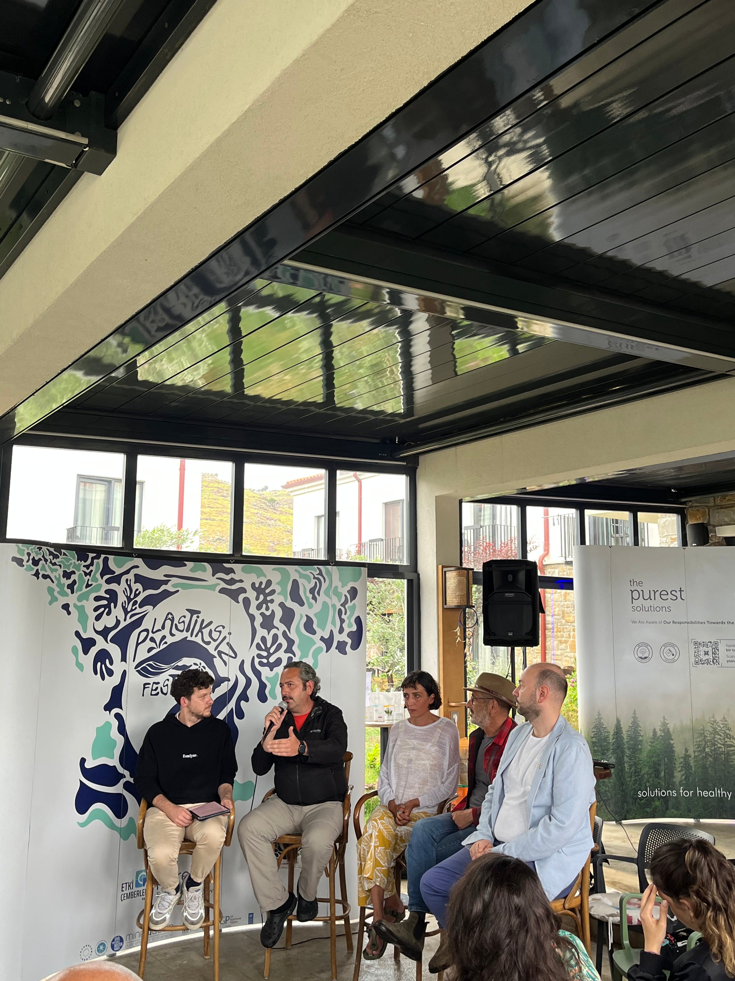 Plastic-Free Festival 2023'te sahnede panel söyleşisi