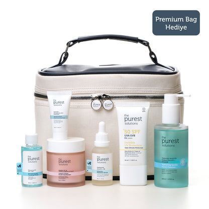 Kuru Ciltler İçin Cilt Bakım Seti, Premium Bag Hediyeli