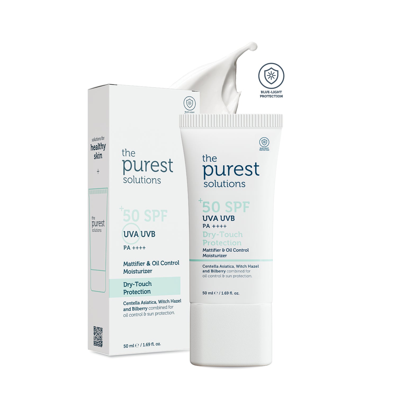 Yağlı ve Karma Ciltler İçin Matlaştırıcı Dry-Touch Güneş Koruyucu Krem SPF 50, 50 Ml.