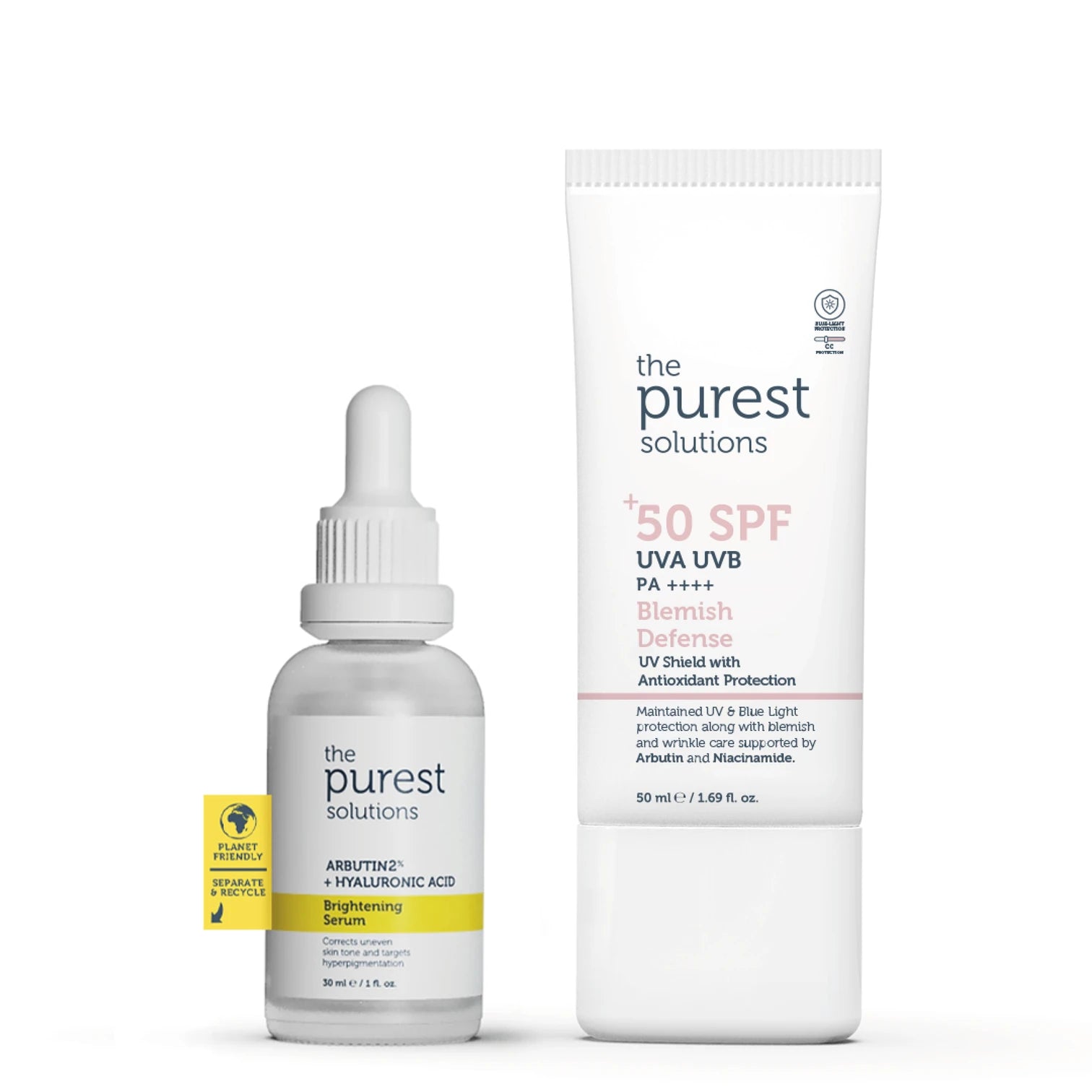 The Purest Solutions Skin Tone Equalizer Skin Care Set with Sun Protection Effect