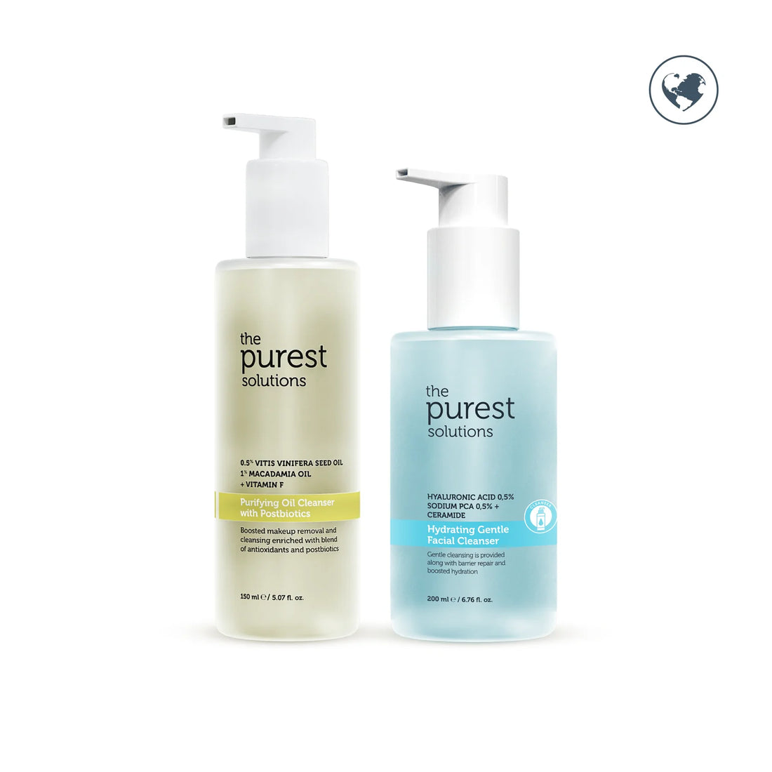 Purifying & Moisturizing Double-Stage Cleansing Routine Set for All Skin Types