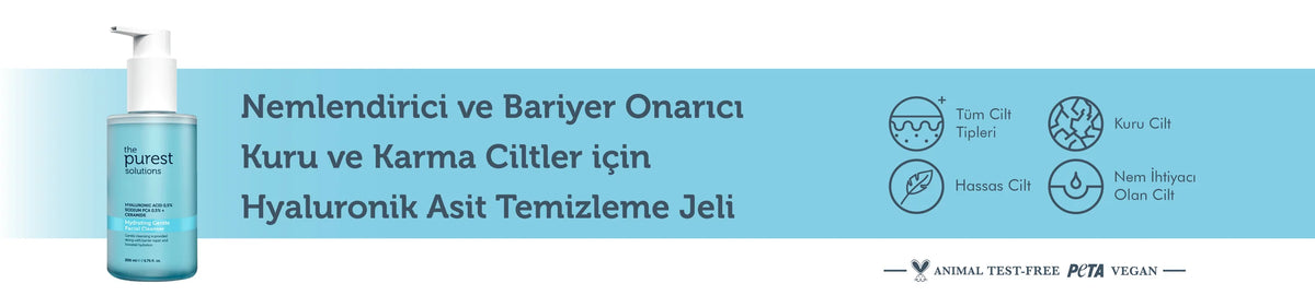 Kuru Ve Karma Ciltler İçin Nemlendirici Ve Bariyer Onarıcı Hyalüronik Asit Yüz Temizleme Jeli 50 Ml – anlatım görseli 1