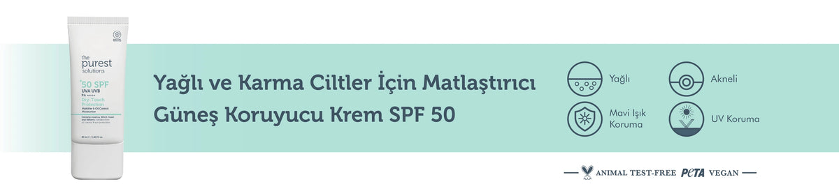 Yağlı ve Karma Ciltler İçin Matlaştırıcı Dry-Touch Güneş Koruyucu Krem SPF 50, 50 Ml. – anlatım görseli 1
