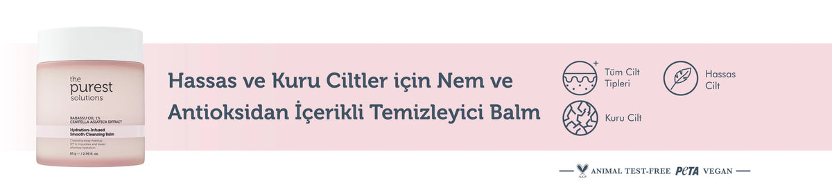 Hassas ve Kuru Ciltler İçin Nem ve Antioksidan İçerikli Temizleyici Balm 85 Gr – anlatım görseli 1
