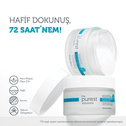 72 Saat Etkili Sebum Dengeleyici Günlük Nemlendirici Krem