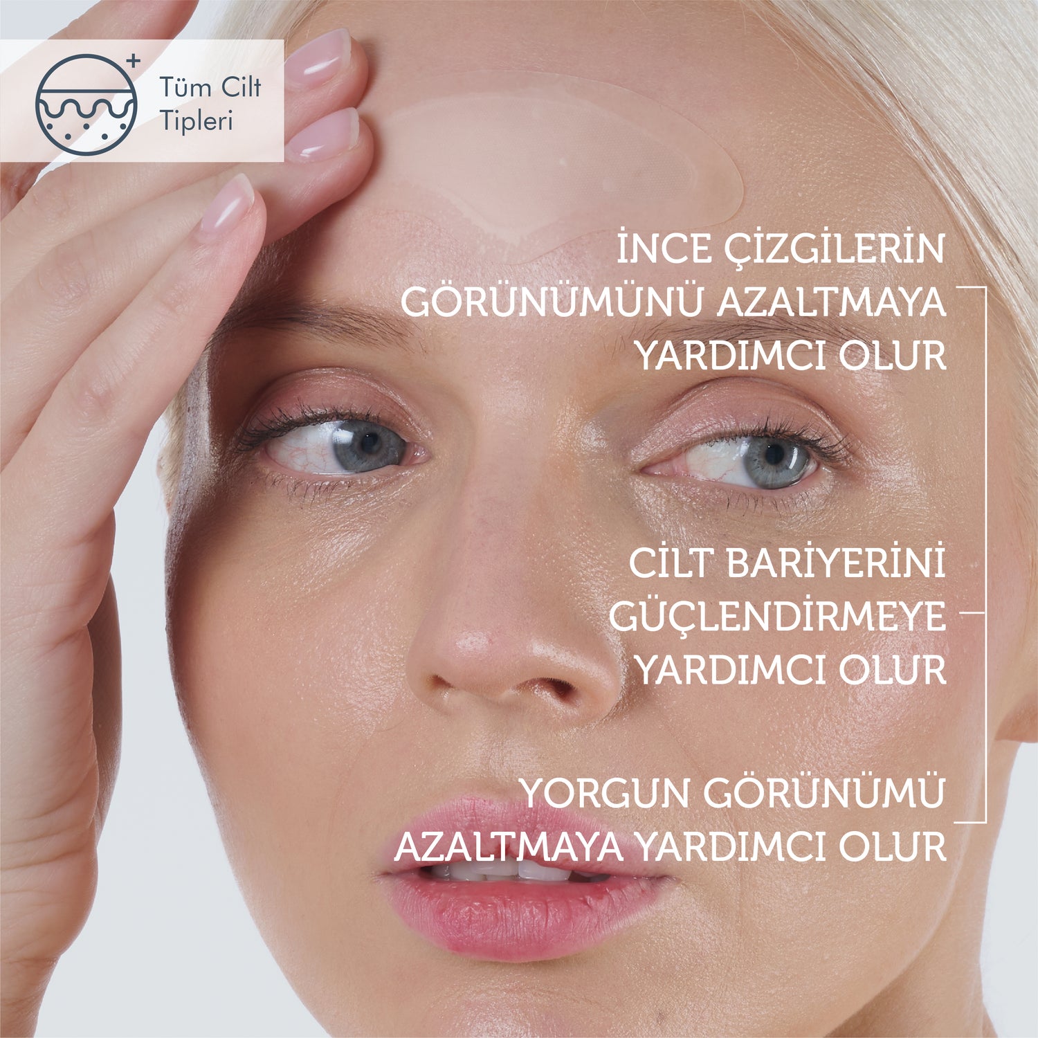 Microneedle Teknolojili Sıkılaştırıcı &amp; İnce Çizgi Karşıtı Alın Bölgesi Patch