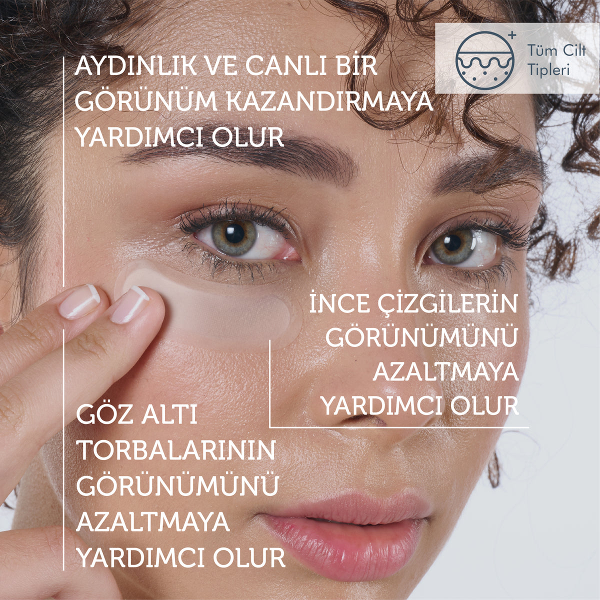 Microneedle Teknolojili Aydınlatıcı &amp; İnce Çizgi Karşıtı Göz Altı Bandı / Patch