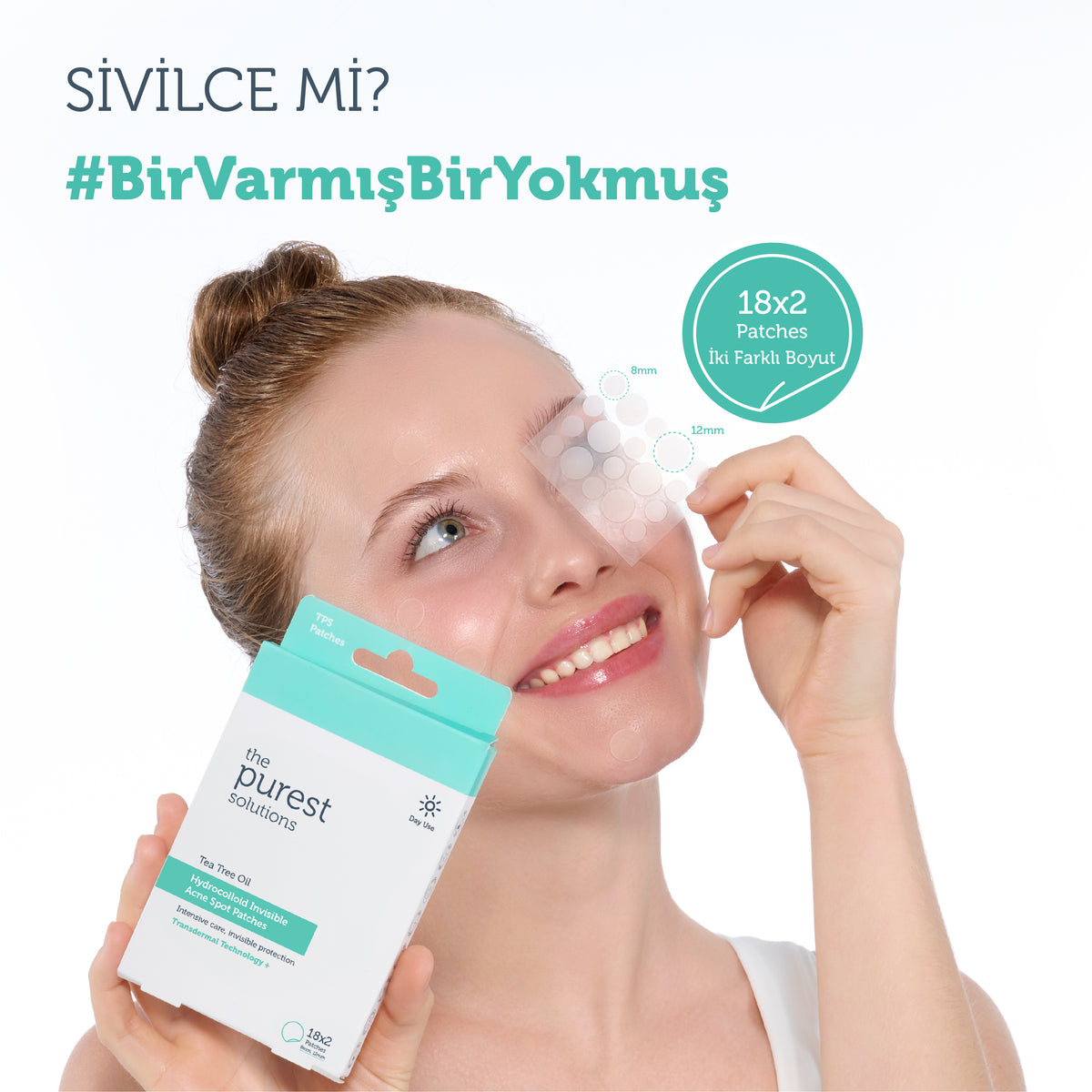Hidrokolloid Akne Karşıtı &amp; Yatıştırıcı Bant 36&