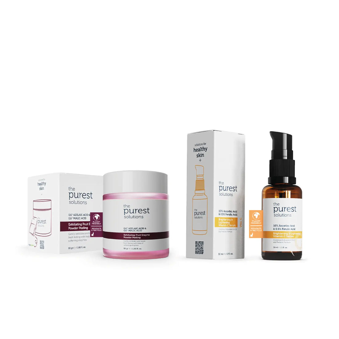 Skin Care Set Including Revitalizing and Brightening Peeling