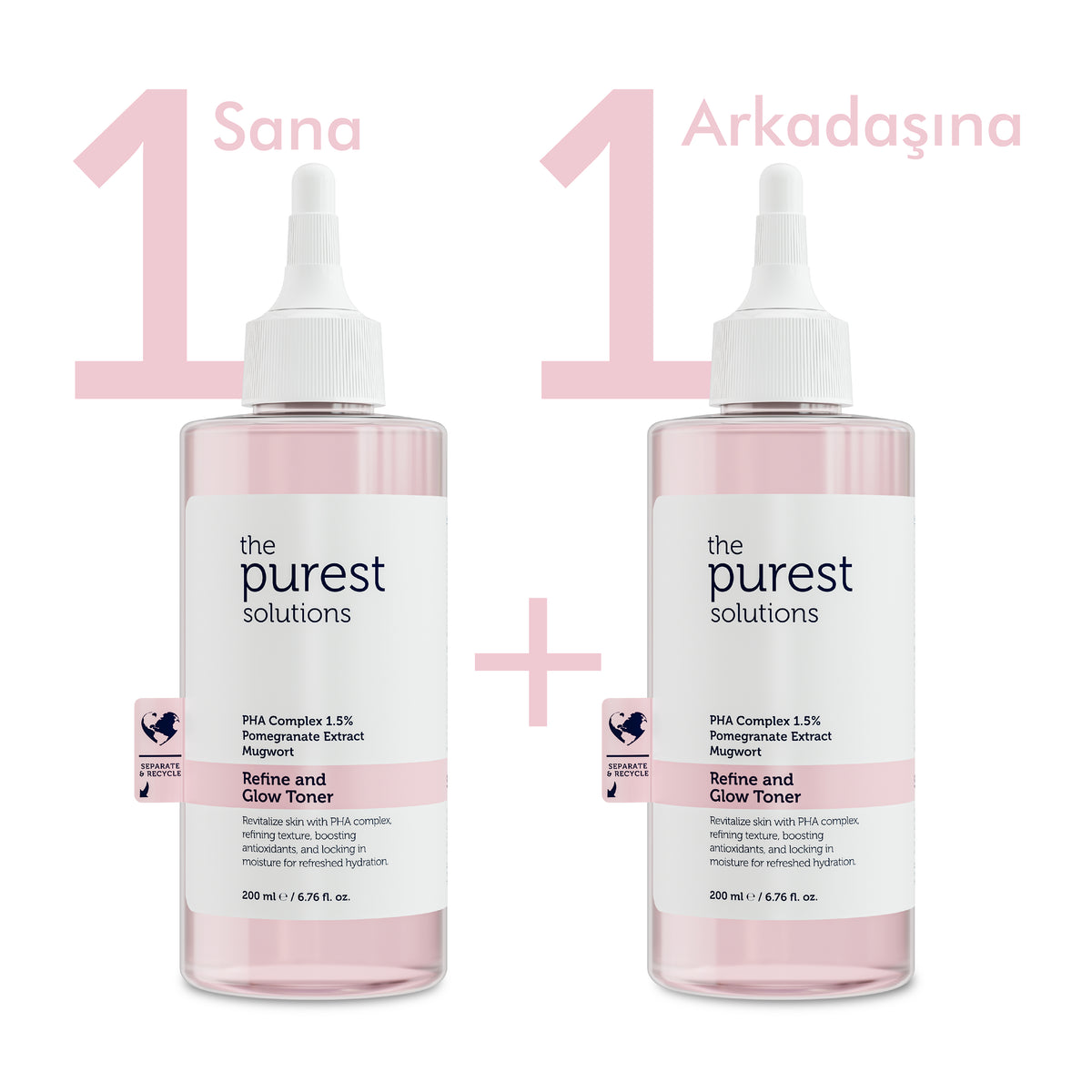 1 Sana, 1 Arkadaşına Arındırıcı ve Aydınlatıcı PHA Pembe Tonik