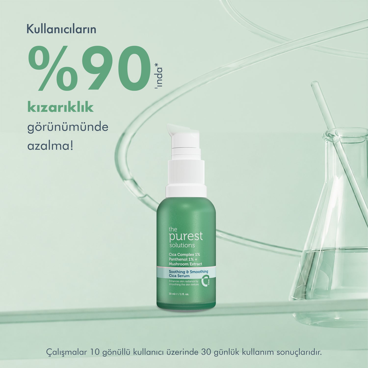 Soothing &amp; Smoothing Cica Serum / Anti-Redness and Barrier Repair Cica Serum for Sensitive Skin 30 ml