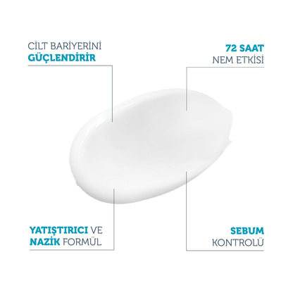 72 Saat Etkili Sebum Dengeleyici Günlük Nemlendirici Krem