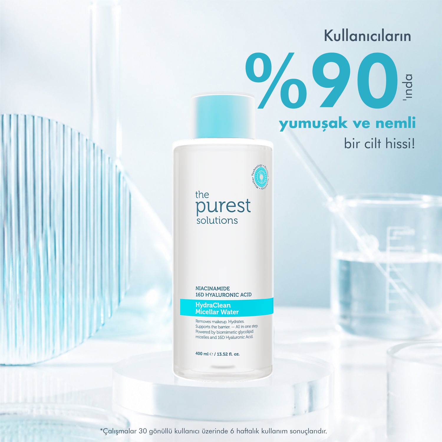 Nem Etkili Micellar Makyaj Temizleme Suyu, 400 ml