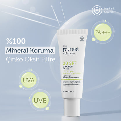 Mineral Filtreli Güneş Koruyucu Krem SPF 30, 40 ml