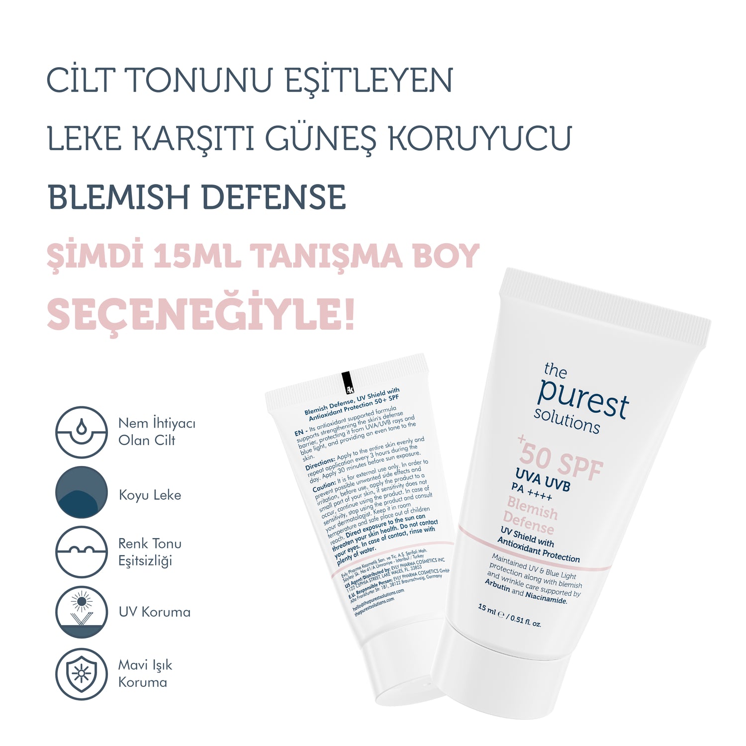 Kuru ve Karma Ciltler İçin Seyahat Boy Cilt Bakım Seti