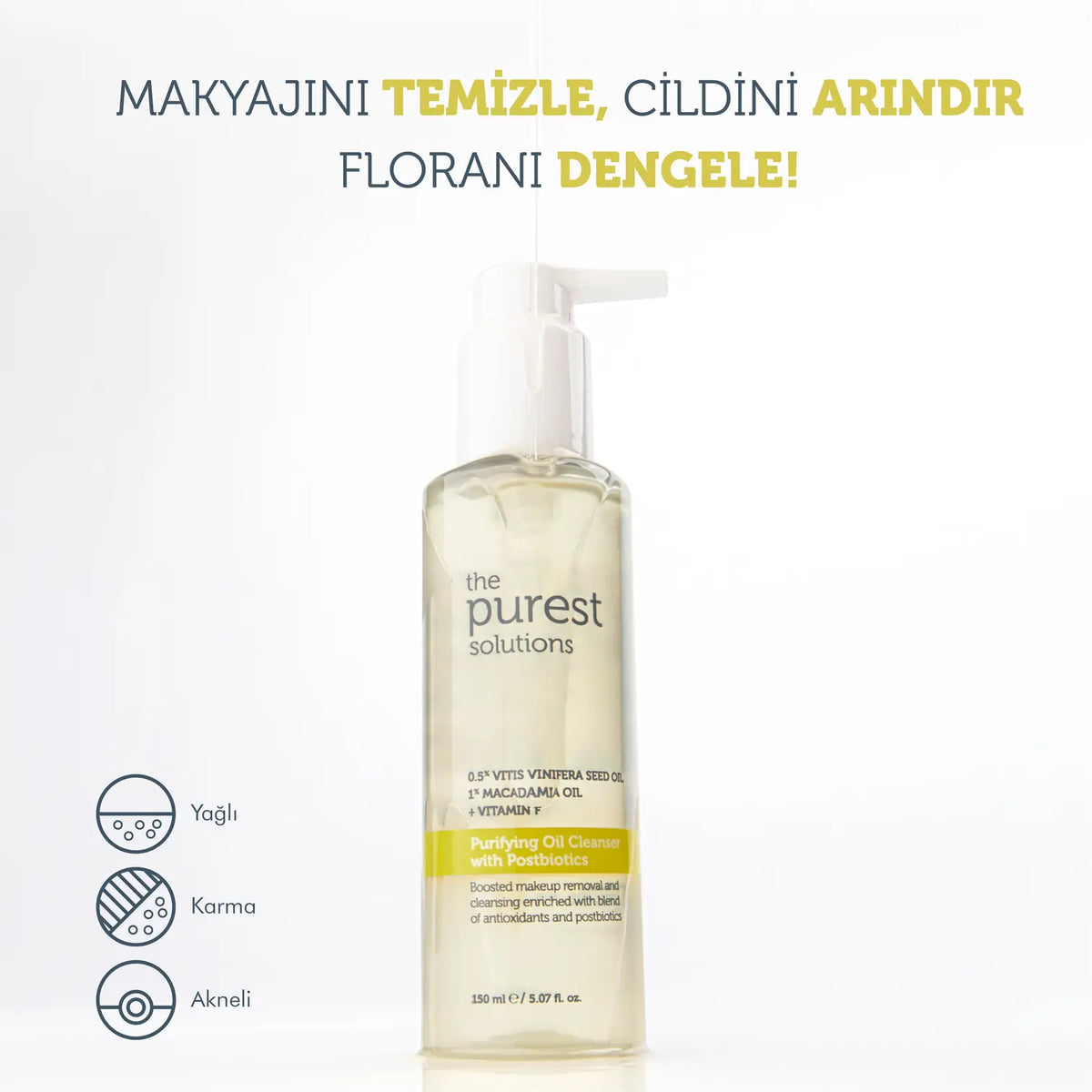 Tüm Ciltler İçin Arındırıcı &amp; Nemlendirici Çift Aşamalı Temizlik Rutini Seti