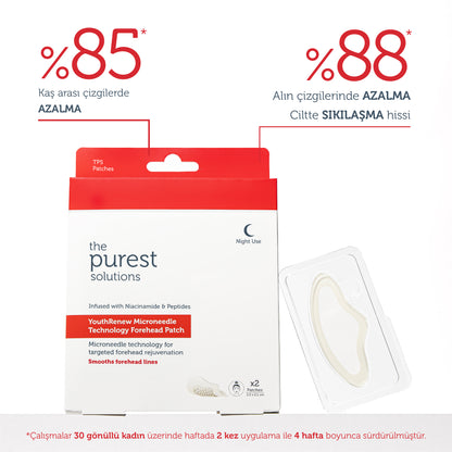 Microneedle Teknolojili Sıkılaştırıcı &amp; İnce Çizgi Karşıtı Alın Bölgesi Patch