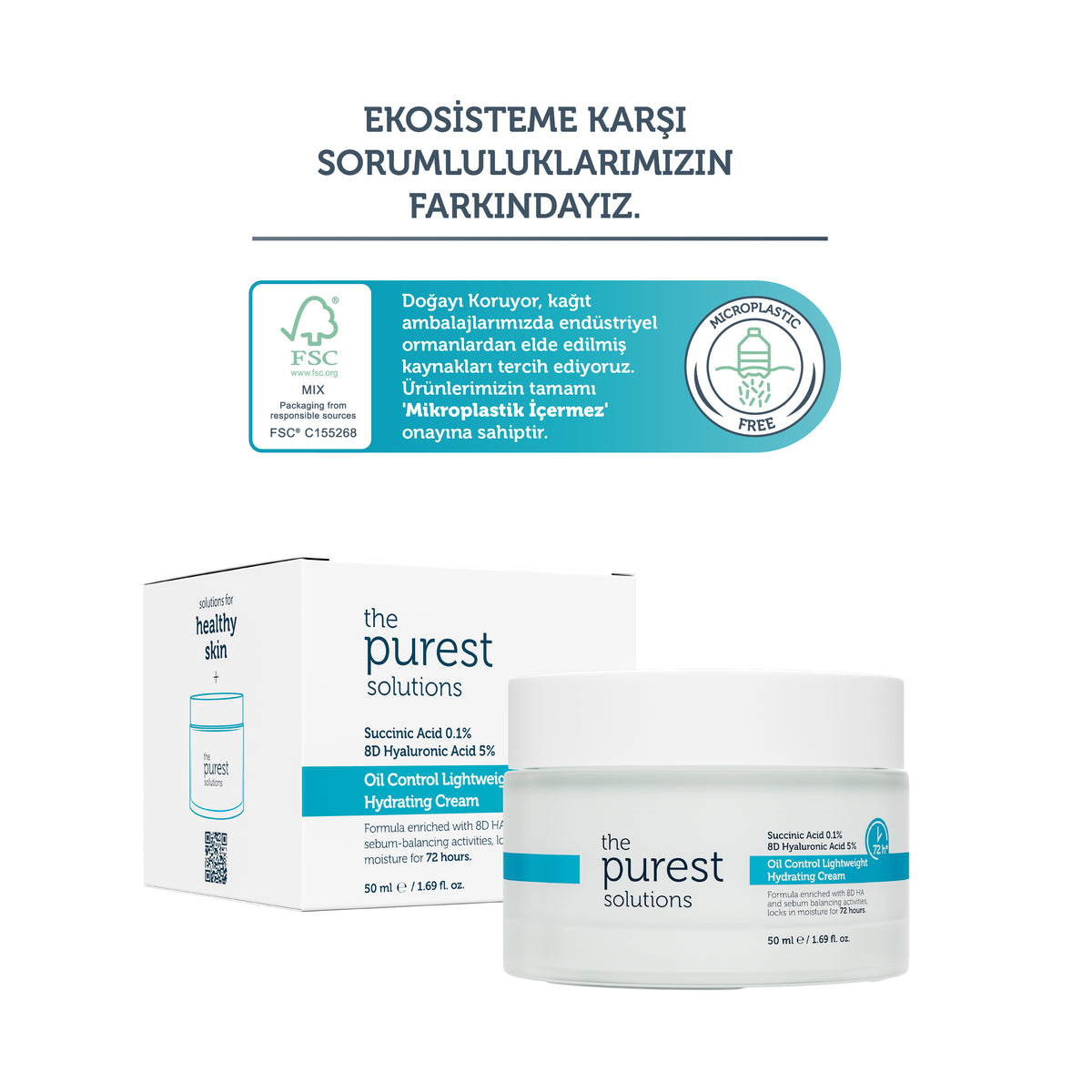 72 Saat Etkili Sebum Dengeleyici Günlük Nemlendirici Krem
