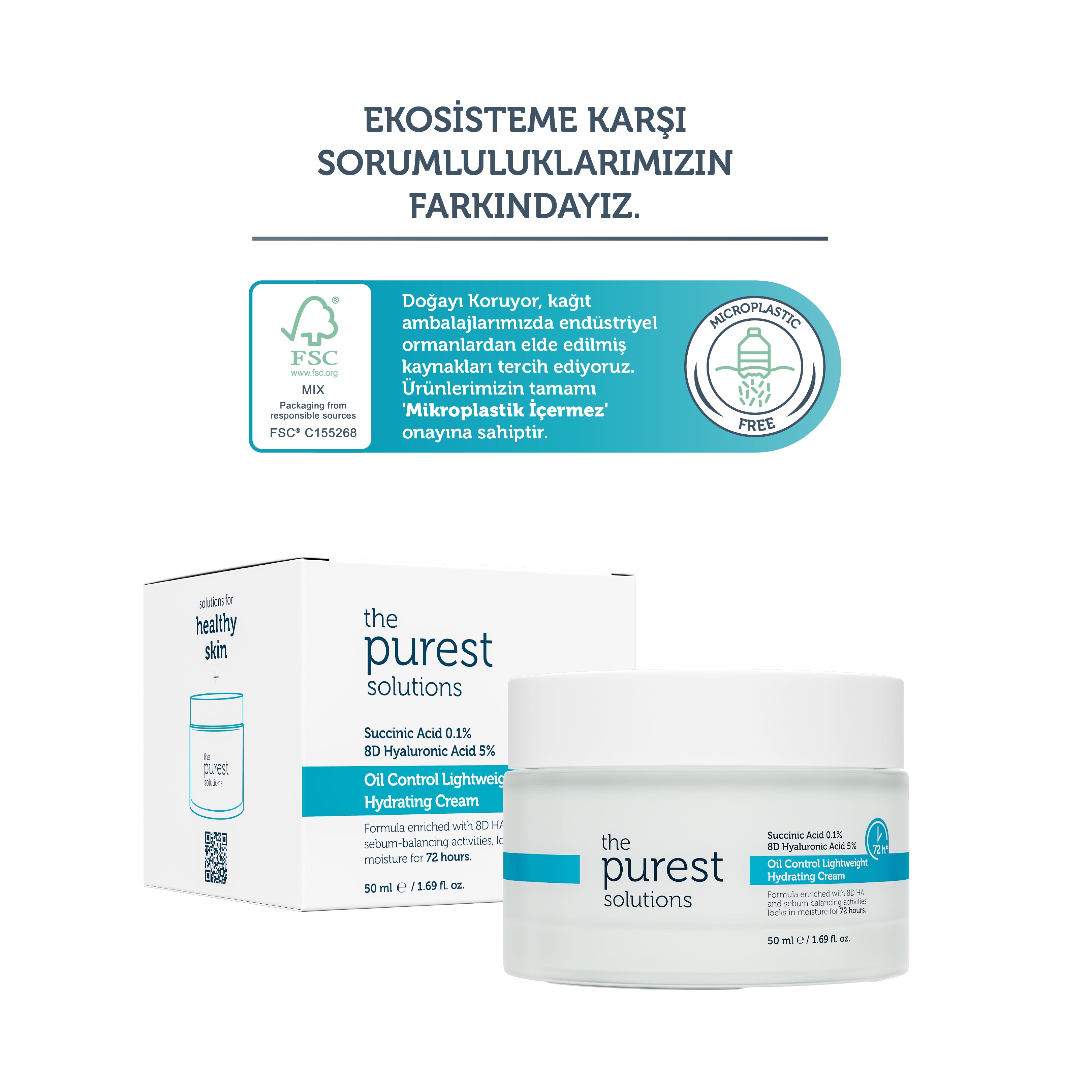 72 Saat Etkili Sebum Dengeleyici Günlük Nemlendirici Krem