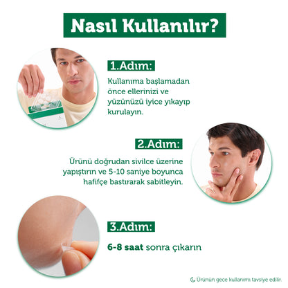 Microneedle Teknolojili Akne Patch, Sivilce Karşıtı Yama, Mikroiğneli Akne Bandı, 9 Adet
