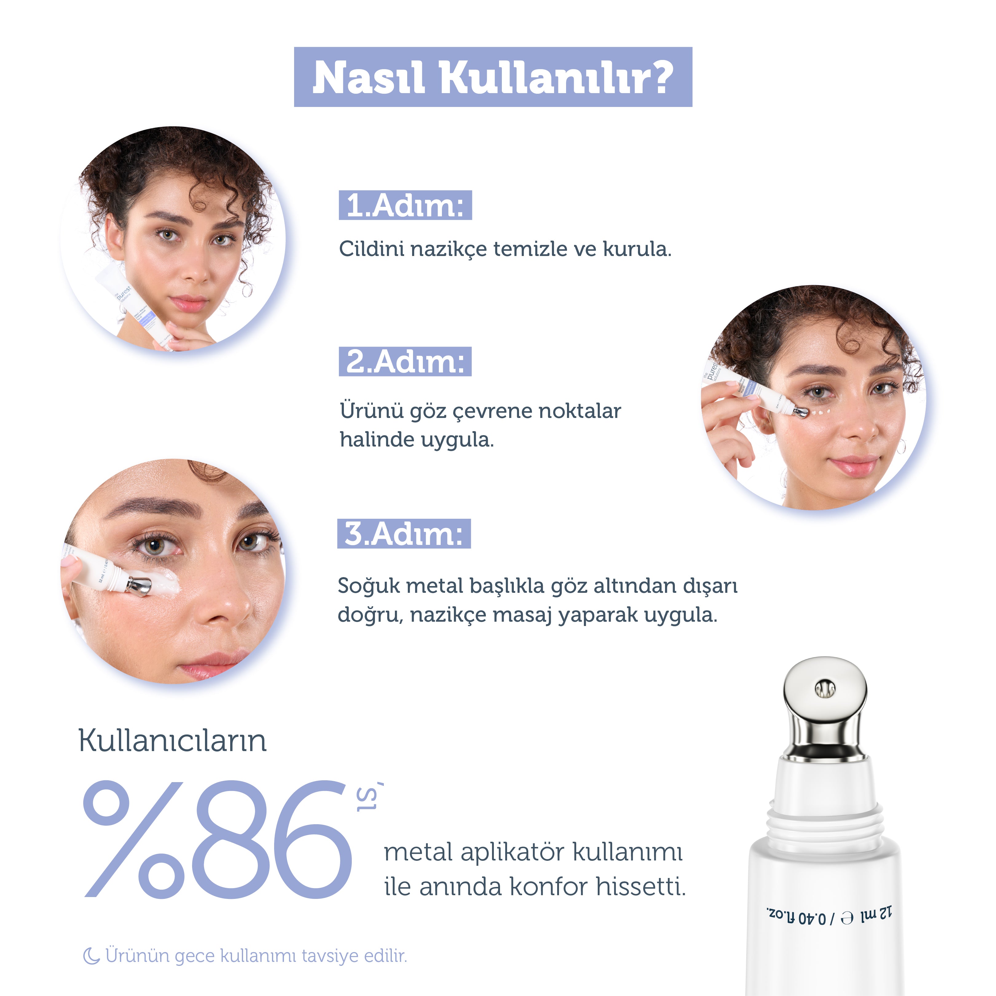 Kırışıklık Karşıtı Göz Çevresi Bakım Kremi 12 Ml