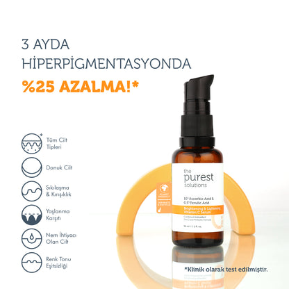 Aydınlatıcı Ve Cilt Tonu Eşitleyici C Vitamini Cilt Serumu 30 Ml