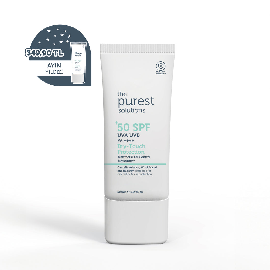 Yağlı ve Karma Ciltler İçin Matlaştırıcı Dry-Touch Güneş Koruyucu Krem SPF 50, 50 Ml.