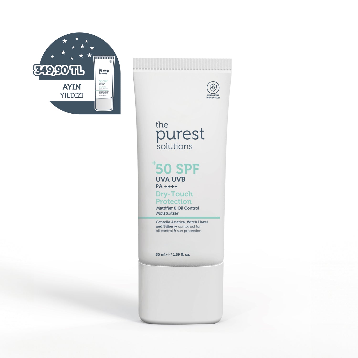Yağlı ve Karma Ciltler İçin Matlaştırıcı Dry-Touch Güneş Koruyucu Krem SPF 50, 50 Ml.