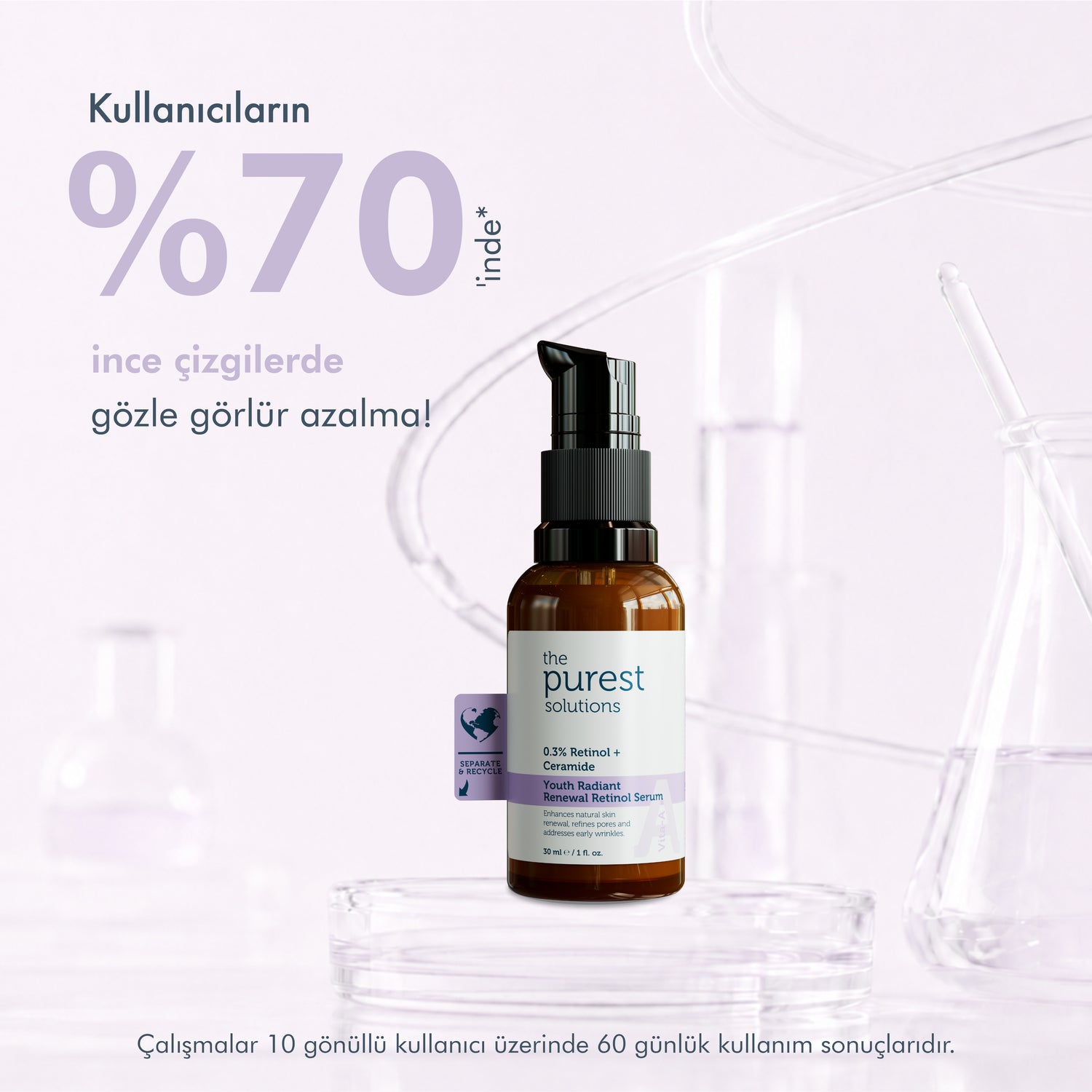 Yenileyici ve Yaşlanma Karşıtı Lipozomal Retinol Gece Serumu 20+