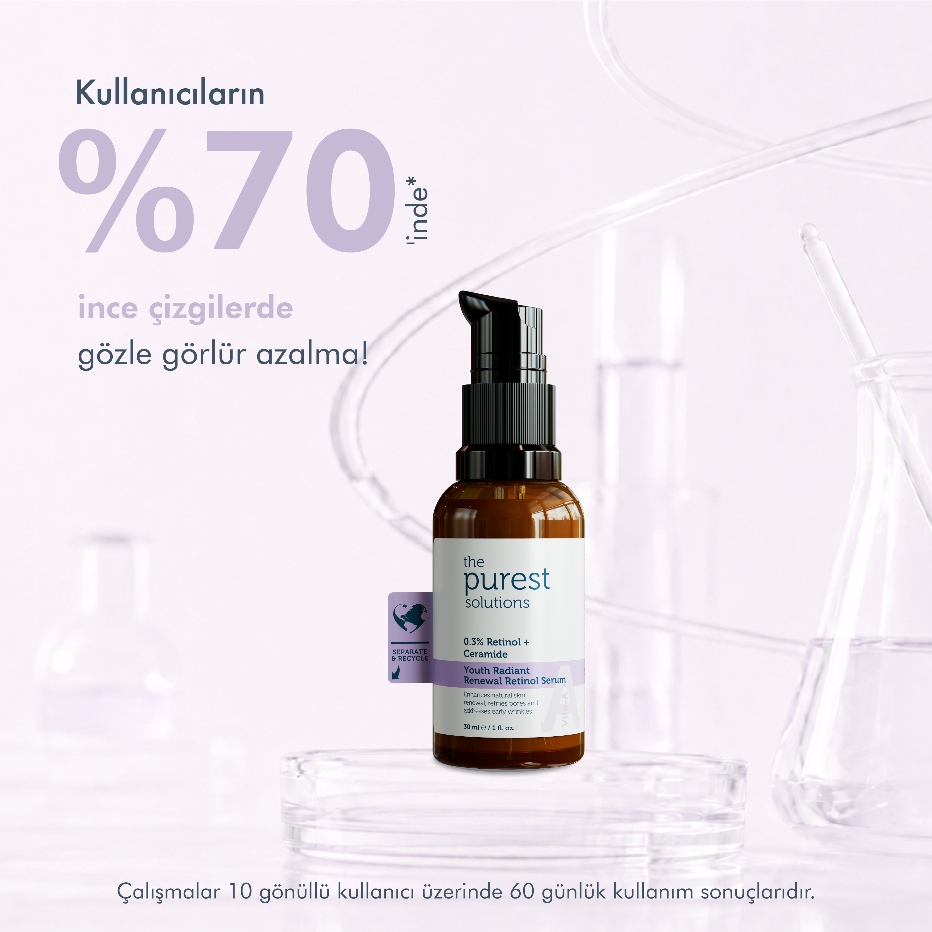 Yenileyici ve Yaşlanma Karşıtı Lipozomal Retinol Gece Serumu 20+