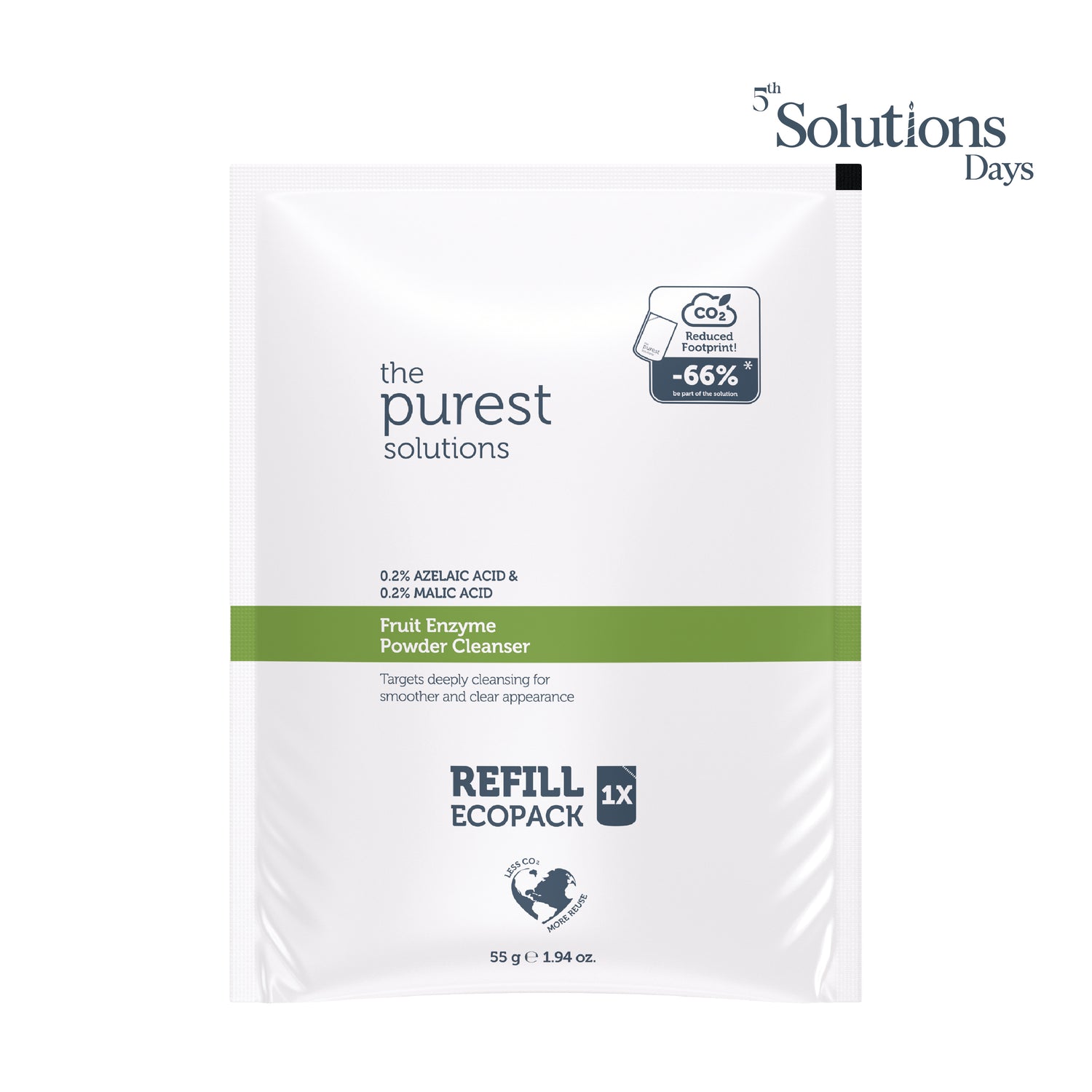 Refill Ekolojik Yedek Paket - Azelaik Asit ve Malik Asit Enzim Toz Temizleyici 55 Gr