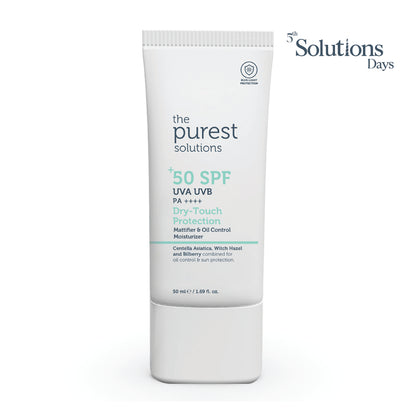 Yağlı ve Karma Ciltler İçin Matlaştırıcı Dry-Touch Güneş Koruyucu Krem SPF 50, 50 Ml.