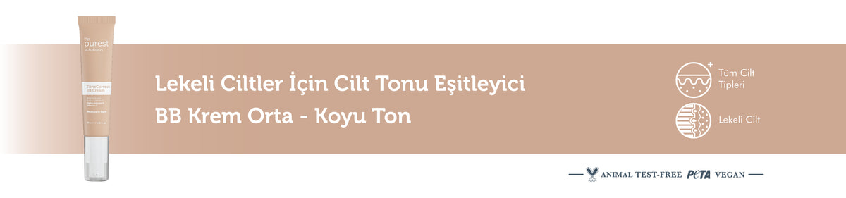Lekeli Ciltler İçin Cilt Tonu Eşitleyici BB Krem ,SPF 50+,40 ml – Orta/Koyu Ton – anlatım görseli 1